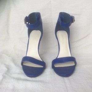 Blue Stiletto Ankle Strap Sandals NWT Size 9/39